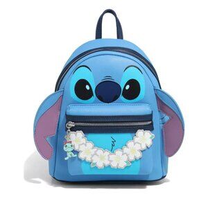 Loungefly Disney Lilo & Stitch Figural Stitch with Lei Mini Backpack